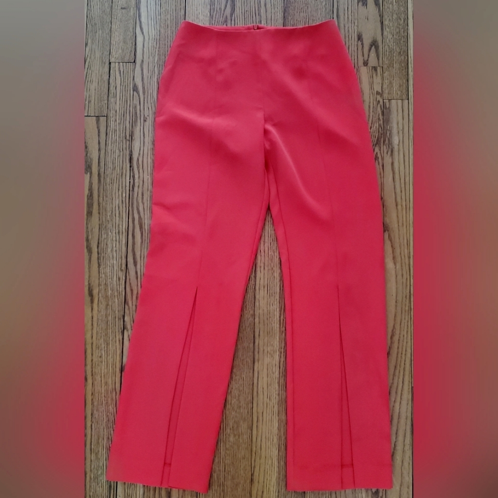 Madison Coral Salmon Colored‎ Split Leg Dress Pants Women Size 4
